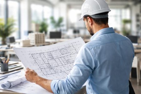 architecte-dos-plans-bureau-moderne