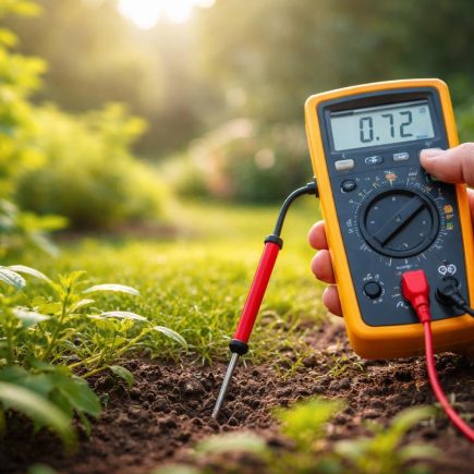 main-multimetre-sonde-sol-jardin