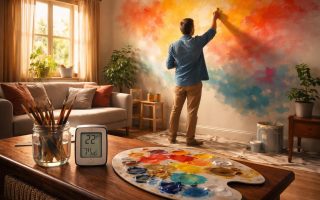 peintre-couleurs-vives-piece-chaleureuse
