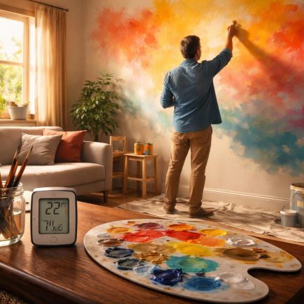 peintre-couleurs-vives-piece-chaleureuse