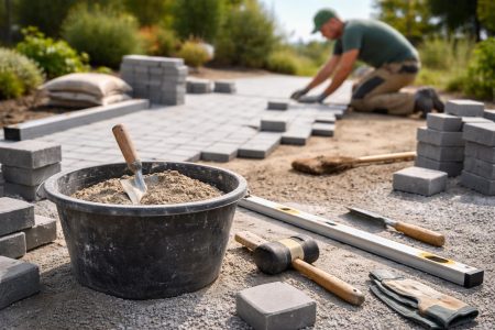 chantier-paves-seau-outils-paysagiste