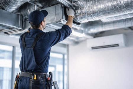 technicien-uniforme-installation-ventilation-batiment