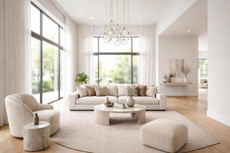 piece-moderne-lumiere-naturelle-lustre
