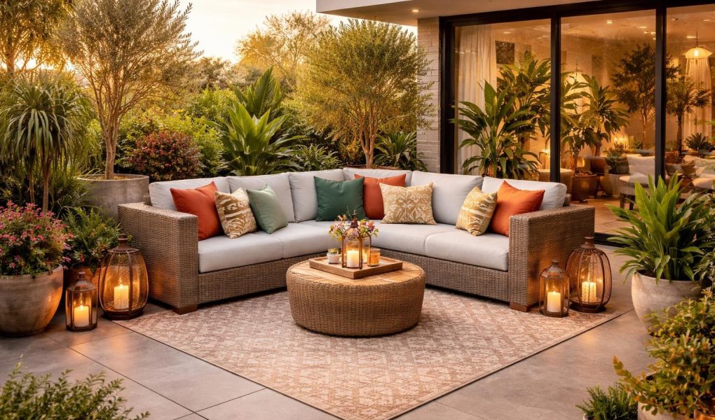 terrasse-moderne-salon-rotin-plantes