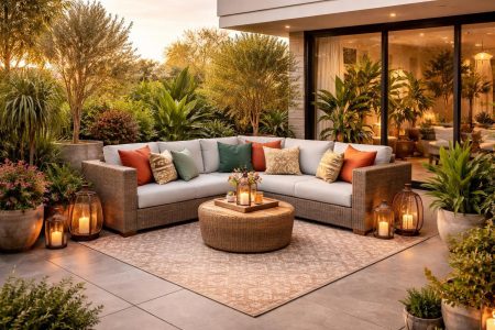 terrasse-moderne-salon-rotin-plantes